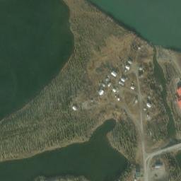 Arctic Village Alaska High Resolution Satellite Map