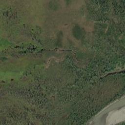 Caro Alaska High Resolution Satellite Map