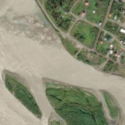 Fort Yukon Alaska High Resolution Satellite Map