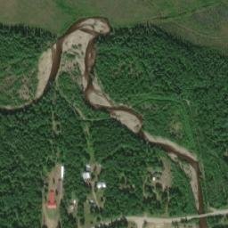 Central Alaska High Resolution Satellite Map