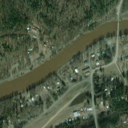Manley Hot Springs Alaska High Resolution Satellite Map