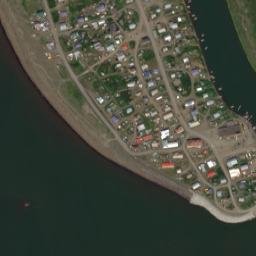 Unalakleet Alaska High Resolution Satellite Map