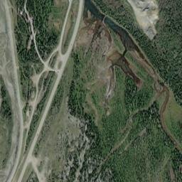 Donnelly Alaska High Resolution Satellite Map