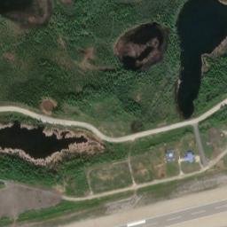 Northway Alaska High Resolution Satellite Map