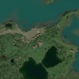 Chelatna Lodge Alaska High Resolution Satellite Map