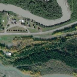 Gakona Alaska High Resolution Satellite Map