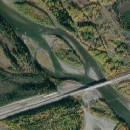 Gulkana Alaska High Resolution Satellite Map