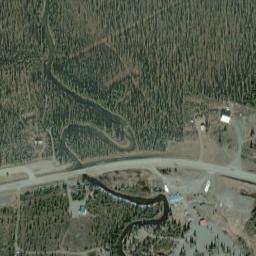 Mendeltna Lodge Alaska High Resolution Satellite Map