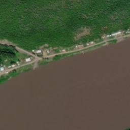 Crooked Creek Alaska High Resolution Satellite Map