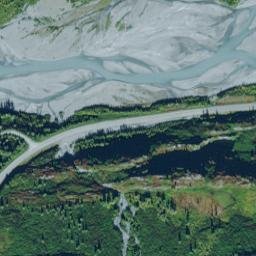 Ptarmigan Alaska High Resolution Satellite Map