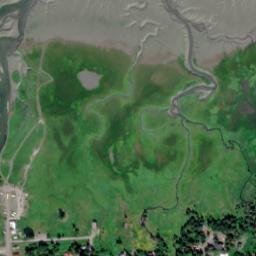 Hope Alaska High Resolution Satellite Map