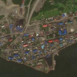 Tilichiki map(satellite map)