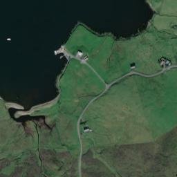 Shetland Islands map(satellite map)