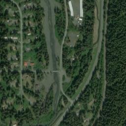 Woodrow Alaska High Resolution Satellite Map