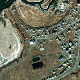 Quinhagak Alaska High Resolution Satellite Map