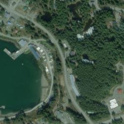 Yakutat Alaska High Resolution Satellite Map