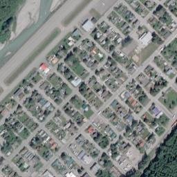 Skagway Alaska High Resolution Satellite Map