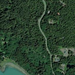 Mud Bay Alaska High Resolution Satellite Map