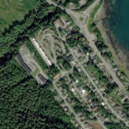 West Juneau Alaska High Resolution Satellite Map