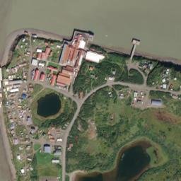 Egegik Alaska High Resolution Satellite Map