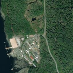 Hawk Inlet Alaska High Resolution Satellite Map