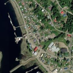 Hoonah Alaska High Resolution Satellite Map