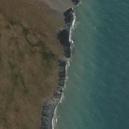 Satellite imagery of Mys Volkova, RU