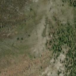 Satellite imagery of Cathedral Rocks, CA