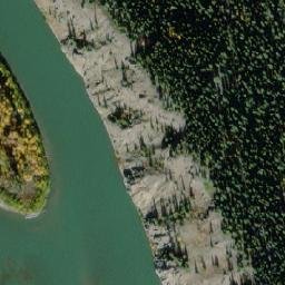Satellite imagery of Hoochekoo Bluff, CA