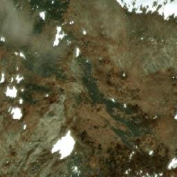 Satellite imagery of Mount Porthos, CA