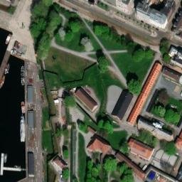 Satellite imagery of Akershus castle, NO