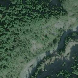 Satellite imagery of Porcupine Creek Mine, US