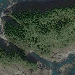 Satellite imagery of Polka Peninsula, US