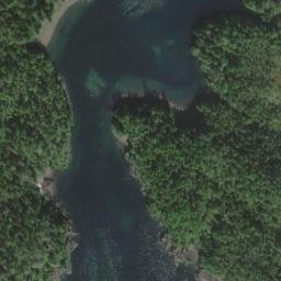 Satellite imagery of Point Razbitie, US