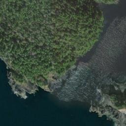 Satellite imagery of Point Razbitie, US