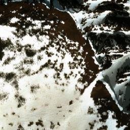 Satellite imagery of Mount Balourdet, CA