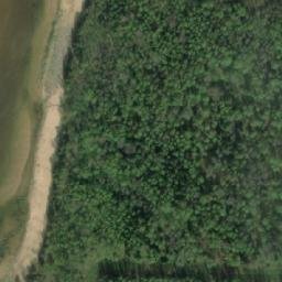 Satellite imagery of Ežurgas Klintis, LV