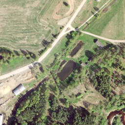 Satellite imagery of Raganu Klintis, LV