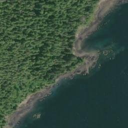 Satellite imagery of Point Pybus, US
