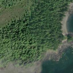 Satellite imagery of Point Pybus, US
