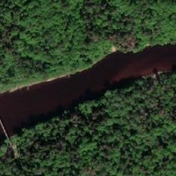 Satellite imagery of Velnalas Klintis, LV