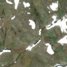Satellite imagery of Mount Rognaas, CA