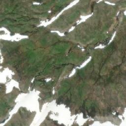 Satellite imagery of Mount Rognaas, CA