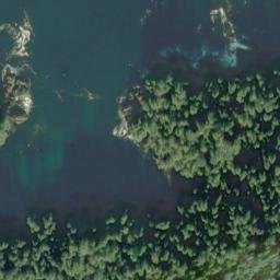 Satellite imagery of Cape Burunof, US
