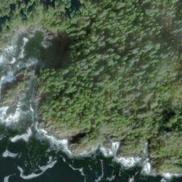 Satellite imagery of Cape Burunof, US