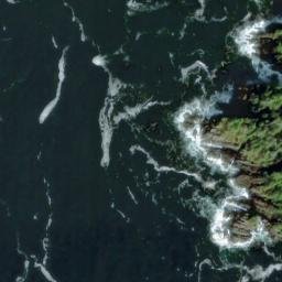 Satellite imagery of Cape Burunof, US