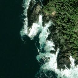 Satellite imagery of Cape Decision, US