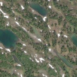 Satellite imagery of Kinskuch Peak, CA