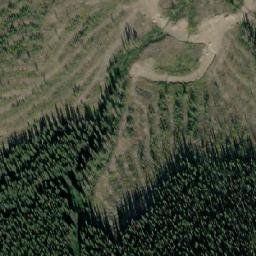 Satellite imagery of Highhat Mountain, CA