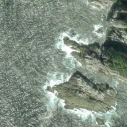 Satellite imagery of Cape Chirikof, US